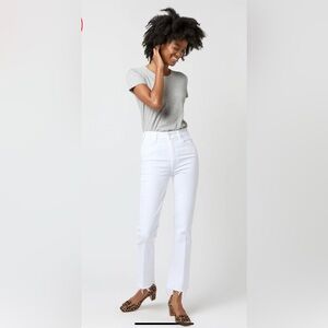 Mother the Hustler ankle jeans, Fairest of Them All (white)